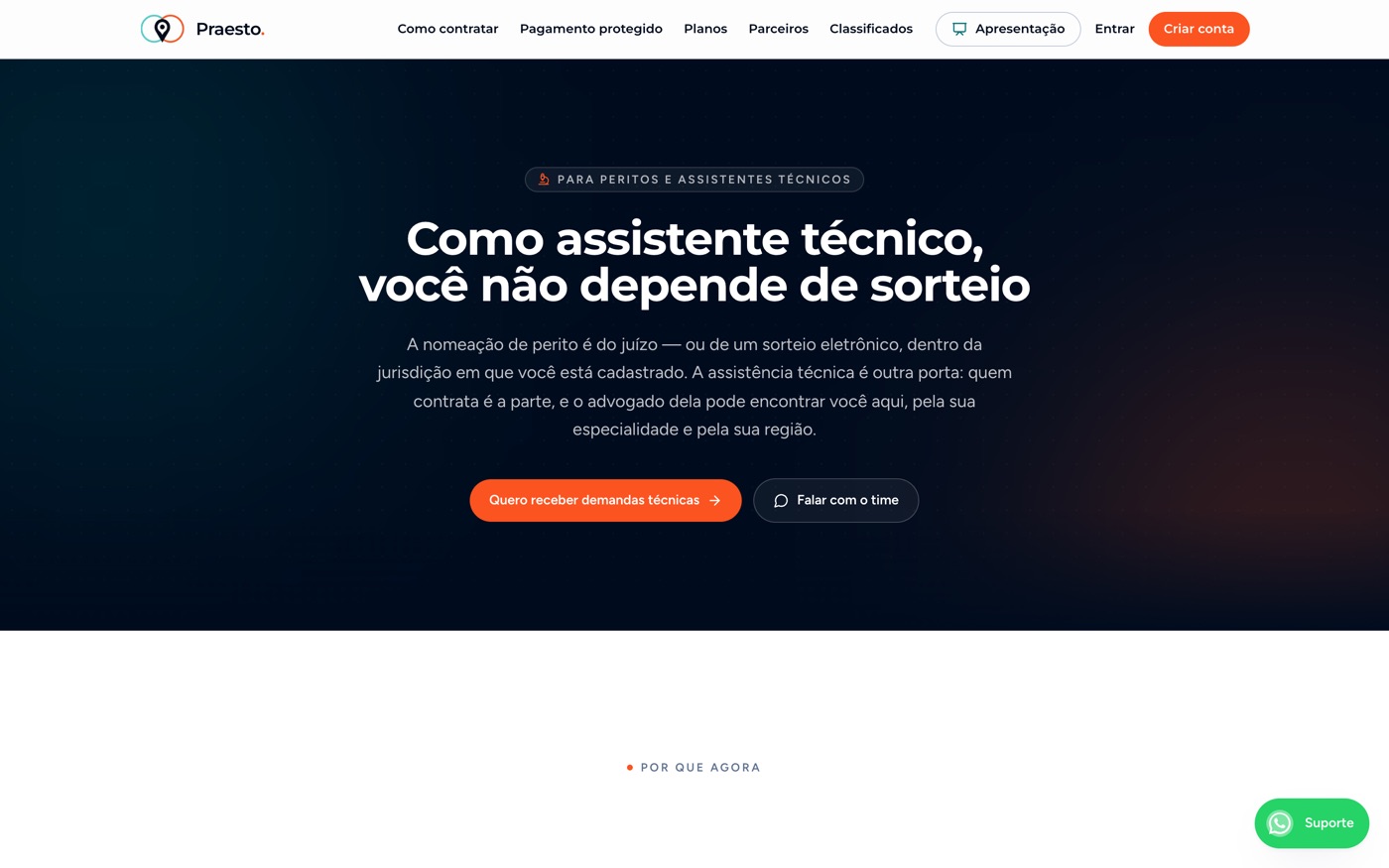 Para peritos e assistentes técnicos