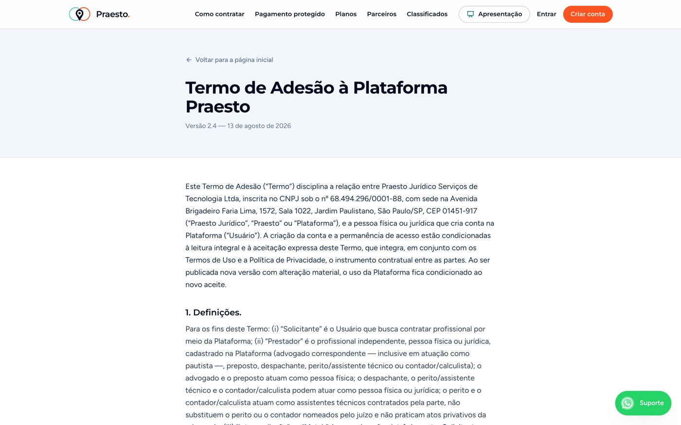 Termo de adesão