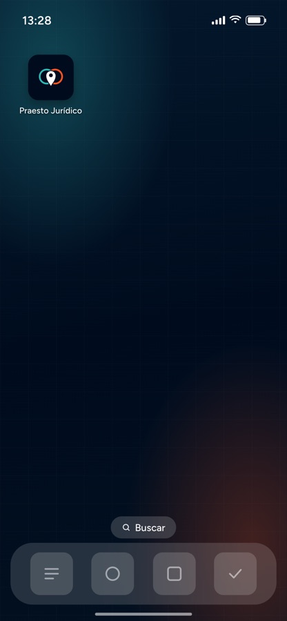 Instalado como app (mockup)