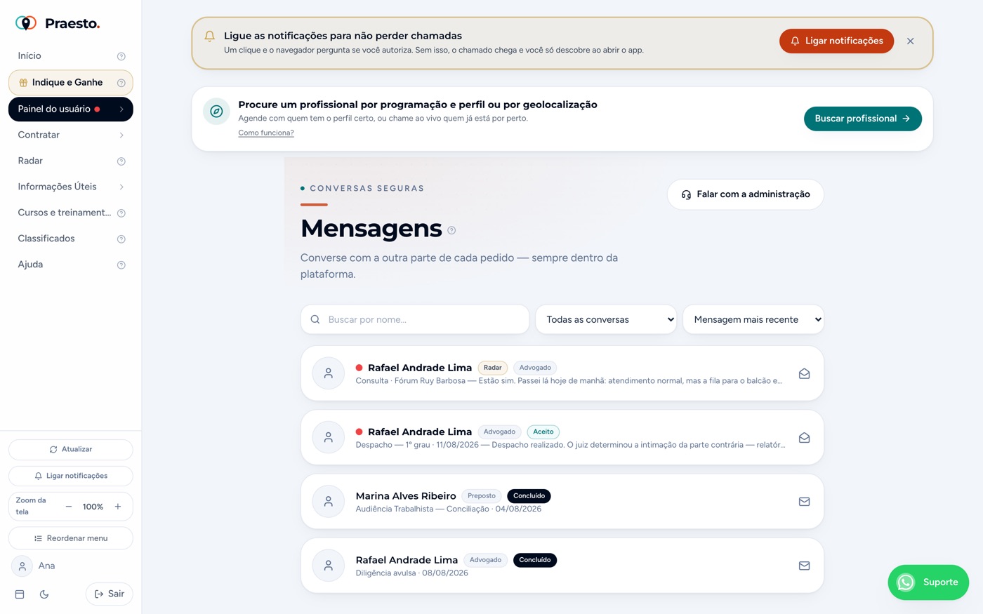 Mensagens