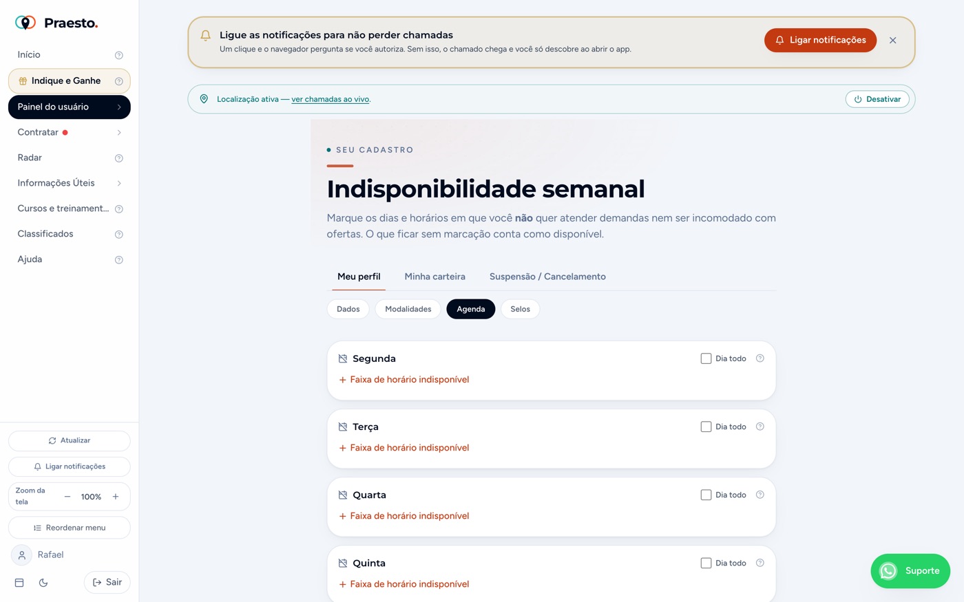 Indisponibilidade