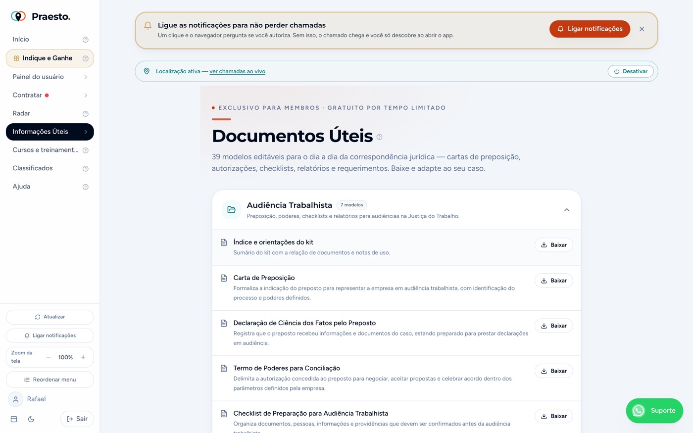 Documentos úteis