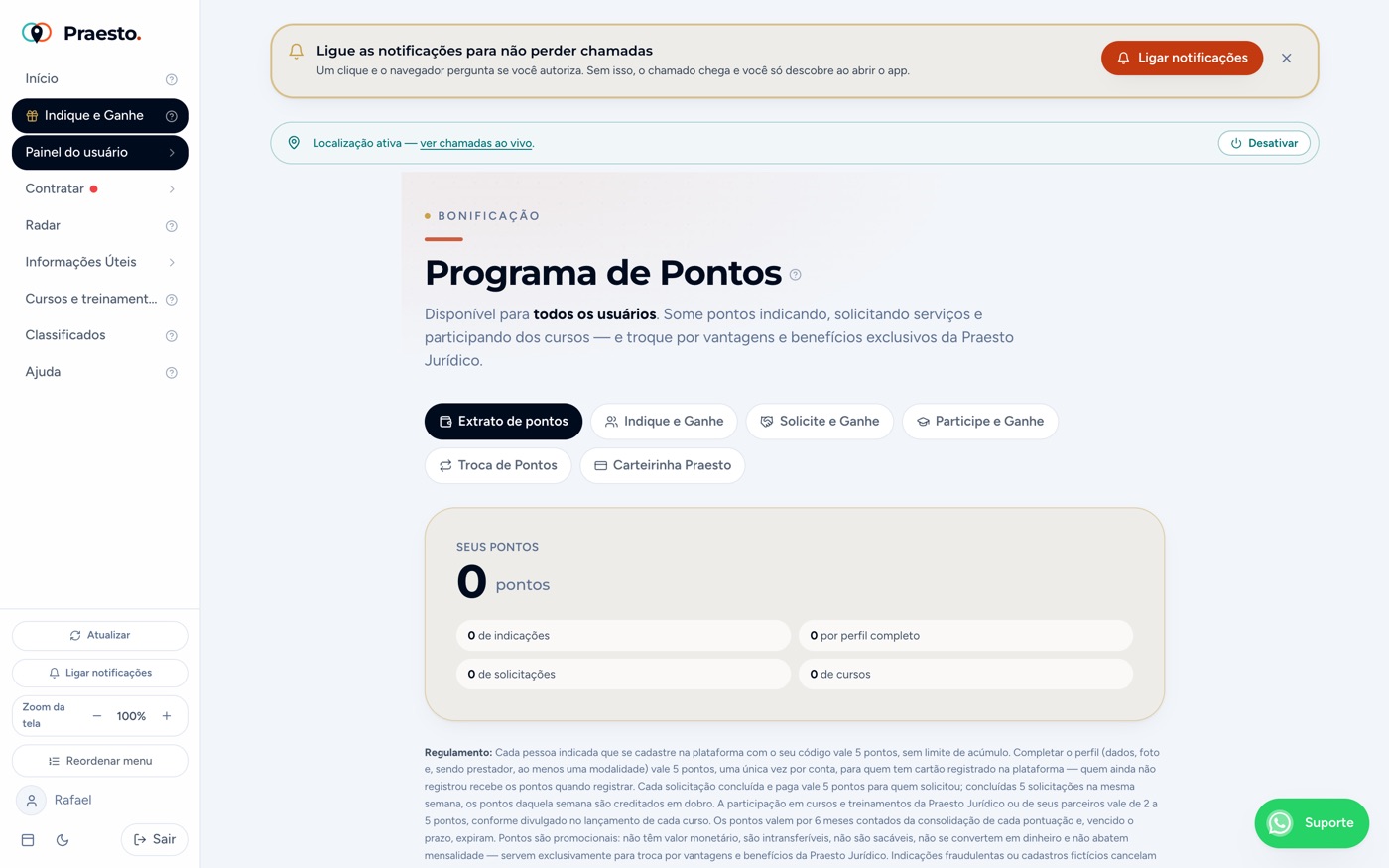 Programa de Pontos