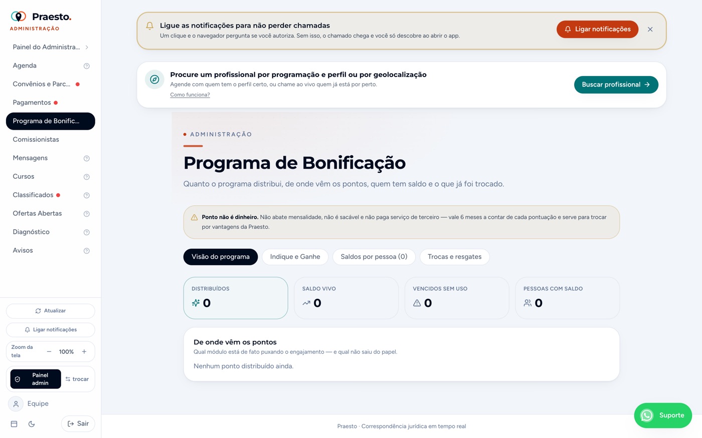 Programa de Bonificação